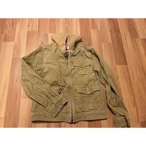 Old Navy Tan Corduroy Jacket‎ Girls Size Small Spring Coat Cute Boho